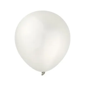 Balony Decomex metallic Pearl White 100szt (pl, 2000, Plastový obal, Godan)