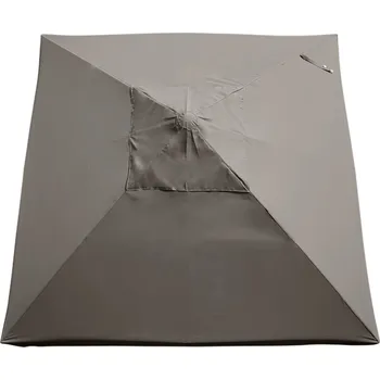 MVIA Moravia Propag Náhradní potah na slunečník 3,5 × 3,5 m světle šedý, s volánem