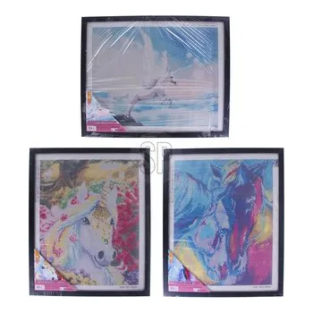 Diamantové malování Diamantové malování (s rámem) - 3 různé motivy