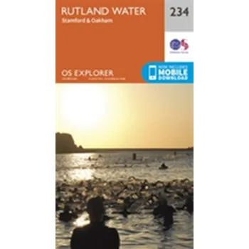Encyklopedie Rutland Water, Stamford and Oakham - Ordnance Survey [EN] (2015, Skládaná mapa, Ordnance Survey)