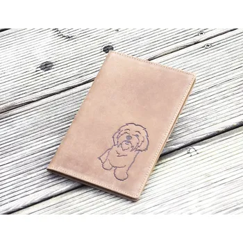 Obal na doklad Pouzdro Na Psí Pas - "Maltézský psík" - 105 - Dárek pro milovníka psů