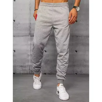 Světle šedé pánské tepláky s červenou kapsou UX3206 Velikost: XL