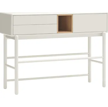 Toaletní stolek Krémově bílý lakovaný toaletní stolek Teulat Corvo 120 x 35 cm