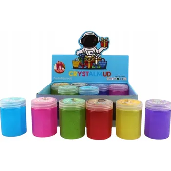 Modelovací hmota Modelovací hmota senzorická slime sliz barevná ve sklenici 7.5 cm