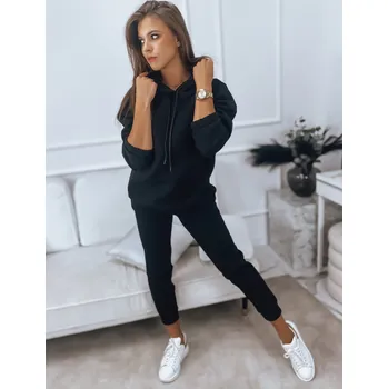 Černá tepláková souprava s kapucí KSENIIA PREMIUM AY0707 Velikost: L