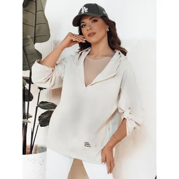 Dámská bunda Smetanová lehká volná bunda MANDIA TY4325 Velikost: S