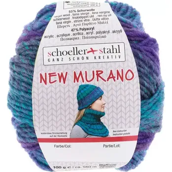 Příze Schoeller Stahl New Murano 07 (Směsová příze New Murano Pfau)