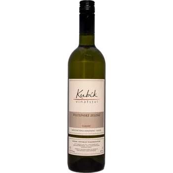 Víno Veltlínské zelené, Vinařství Kubík, Velké Bílovice (2024)