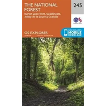 Encyklopedie The National Forest [EN] (2017, Skládaná mapa, Ordnance Survey)