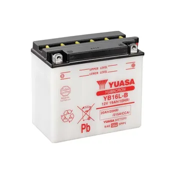 Motobaterie BATERIE YUASA YB16L-B CONV W/O ACID