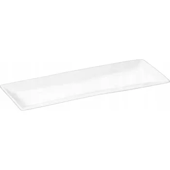 Talíř Obdélníkový talíř na sushi 30,5x12 cm Wilmax BÍLÝ PORCELÁN