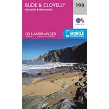 Encyklopedie Bude & Clovelly, Boscastle & Holsworthy - Ordnance Survey [EN] (2016, Skládaná mapa, Ordnance Survey)