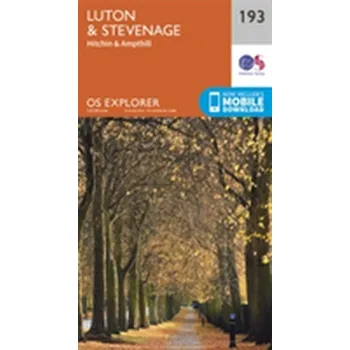 Encyklopedie Luton and Stevenage - Ordnance Survey [EN] (2015, Skládaná mapa, Ordnance Survey)