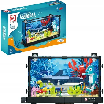 ostatní stavebnice Stavebnice AKVÁRIUM Žralok Krab SADA KOSTEK S RYBKAMI Podmořský svět LED