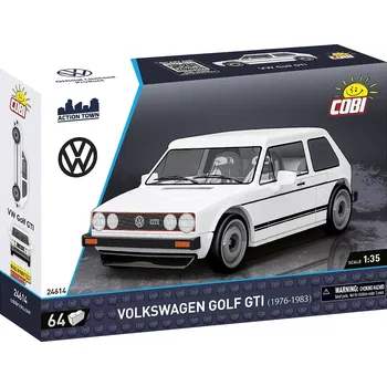 Stavebnice COBI Automobil Volkswagen GOLF (1974-1983) COBI - Action Town 1:35, Verze: Golf GTI bílý COBI-24614