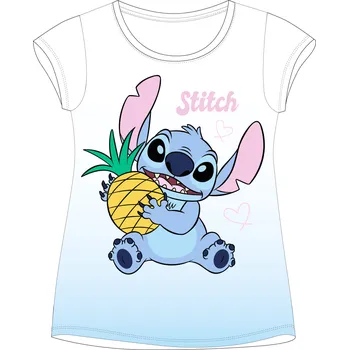 Dívčí tričko Lilo & Stitch - licence Dívčí tričko - Lilo & Stitch 5202C308W, bílá / světle modrá Barva: Bílá, Velikost: 92