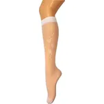 Bílé dívčí vzorované podkolenky Gatta Alice Velikost: ONE SIZE, Barva: Bílá