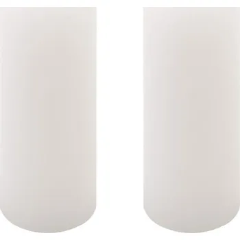 Svíčka Sada rustikálních svíček, 20 cm, Ø 7,5 cm, bílá, 2 ks