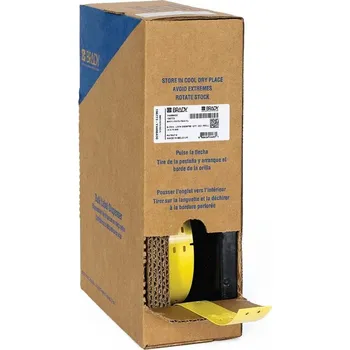 Brady BM-15x75-7643-YL / 312176, Bulk Linerless B-7643 cable tags, 15 mm x 75 mm