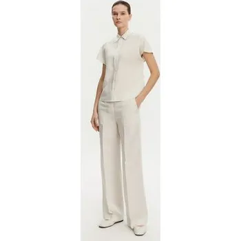 Dámské kalhoty Calvin Klein Palazzo kalhoty K20K208381 Béžová Wide Leg 40