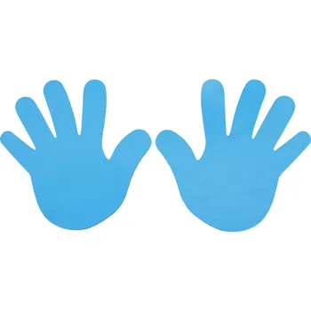 MERCO Značka na podlahu ruce, 1 pár Barva: modrá