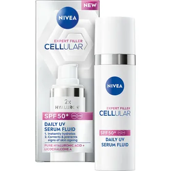 Pleťové sérum Nivea Cellular Expert Filler Fluid denní UV sérum SPF50+ 50 ml