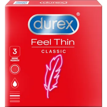 Kondom Durex kondomy (3ks/kra) FeelThin Classic