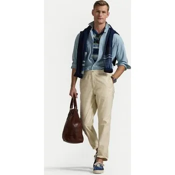 Polo Ralph Lauren Kalhoty z materiálu 710958589004 Béžová Classic Fit M