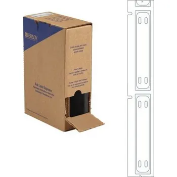 Brady BM-10x60-7643-WT-L / 312195, Bulk BMP71 Heatex Cable Markers, 60.00 mm x 10.00 mm