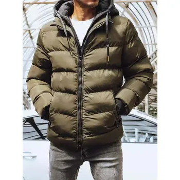 Tmavě zelená pánská zimní bunda TX4191 Velikost: 2XL