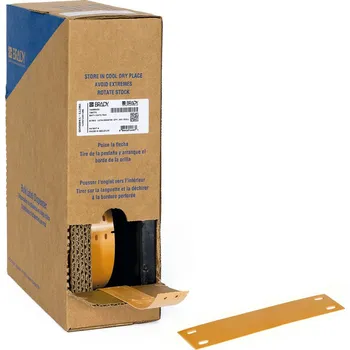 Brady BM-15x75-7643-OR / 312173, Bulk Linerless B-7643 cable tags, 15 mm x 75 mm