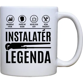 DOBRÝ TRIKO Keramický MAXI hrnek 550 ml Instalatér legenda