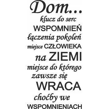 Obraz Motivační nápis na zeď pro rodinu Citát Dům Klíč k srdcím 50x100
