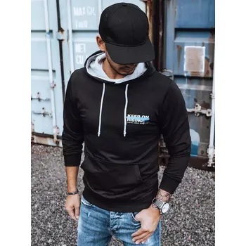 Pánská mikina Černá mikina s kapucí BX5382 Velikost: 2XL
