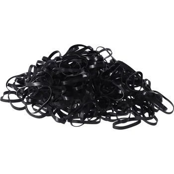 Sada barevných gumiček do vlasů, Gumička do vlasů 600 ks, typ I, černé