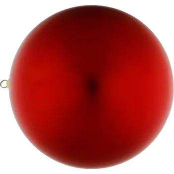 Velikonoční dekorace DECOLED Plastová koule, pr. 40 cm, červená, lesklá, UV