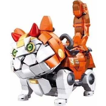 Stavebnice Sluban Sluban Stavebnice Pleyerid - Mechanická kočka - oranžová