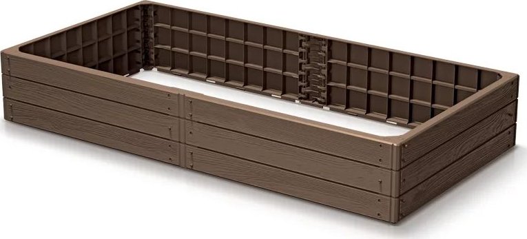 Prosperplast Vyvýšený záhon 1492x756x250 mm hnědý BASE WOODY