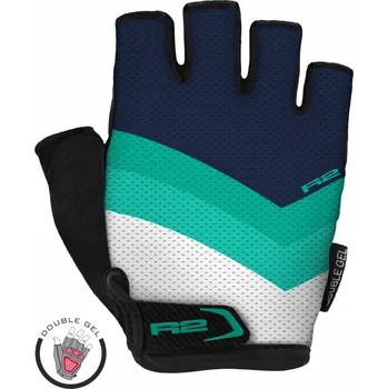 Cyklistické rukavice R2 cyklorukavice OMBRA 2 modrozelené ATR57C Varianta: L