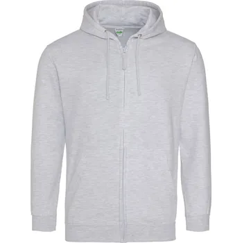 Pánská mikina Just Hoods Pánská mikina na zip JH050 Ash -Heather L
