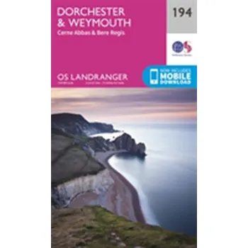 Encyklopedie Dorchester & Weymouth, Cerne Abbas & Bere Regis - Ordnance Survey [EN] (2016, Skládaná mapa, Ordnance Survey)