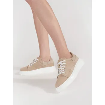 Dámské tenisky Goodin Moderní dámské tenisky béžové bez podpatku 40
