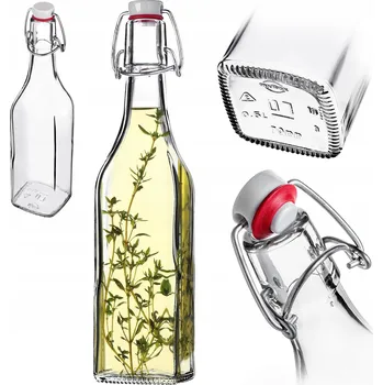 Láhev SKLENĚNÁ LÁHEV 500 ml 0,5L NA OLEJ, OCET, NÁPOJE, ŠŤÁVU, VODU S KORKEM