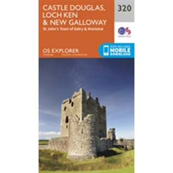 Encyklopedie Castle Douglas, Loch Ken and New Galloway - Ordnance Survey [EN] (2015, Skládaná mapa, Ordnance Survey)