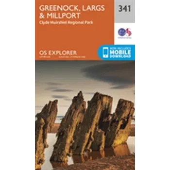 Encyklopedie Greenock, Largs and Millport - Ordnance Survey [EN] (2015, Skládaná mapa, Ordnance Survey)
