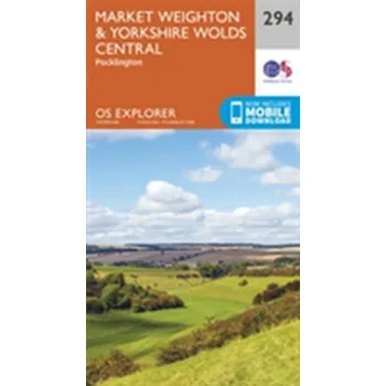 Encyklopedie Market Weighton and Yorkshire Wolds Central - Ordnance Survey [EN] (2015, Skládaná mapa, Ordnance Survey)