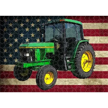 Puzzle puzzle s traktorem John Deere 6400 300 dílků