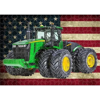 Puzzle puzzle s traktorem John Deere 9620R 300 dílků