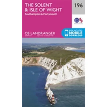 Encyklopedie The Solent & the Isle of Wight, Southampton & Portsmouth - Ordnance Survey [EN] (2016, Skládaná mapa, Ordnance Survey)