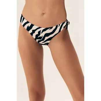 Dámské plavky Esotiq Zibraz plavkové kalhotky se zebrovaným vzorem - ESO01X/smetanová / S ESO4B005-01X